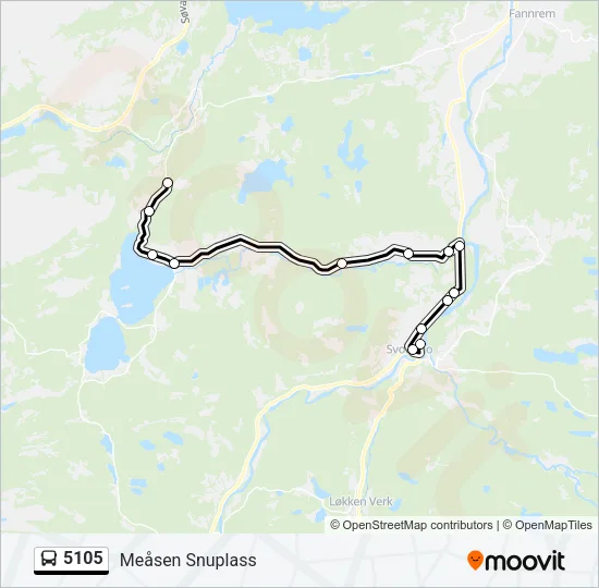 5105 Bus Line Map