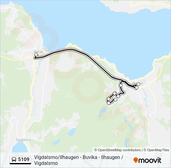 5109 Bus Line Map