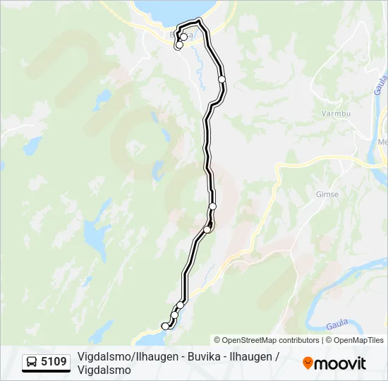 5109 Bus Line Map