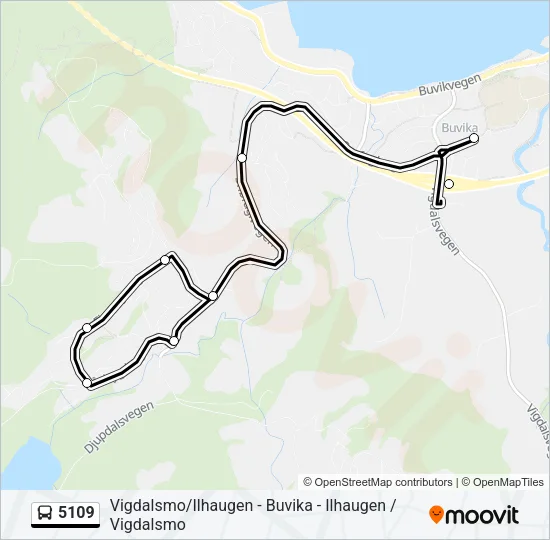 5109 Bus Line Map