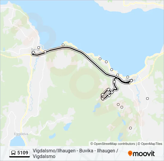 5109 Bus Line Map