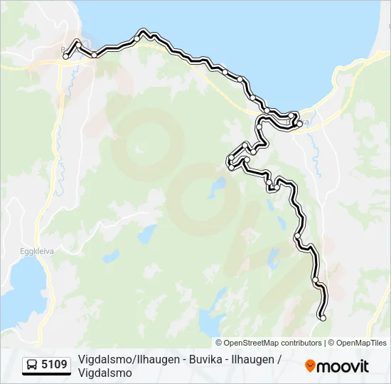 5109 Bus Line Map