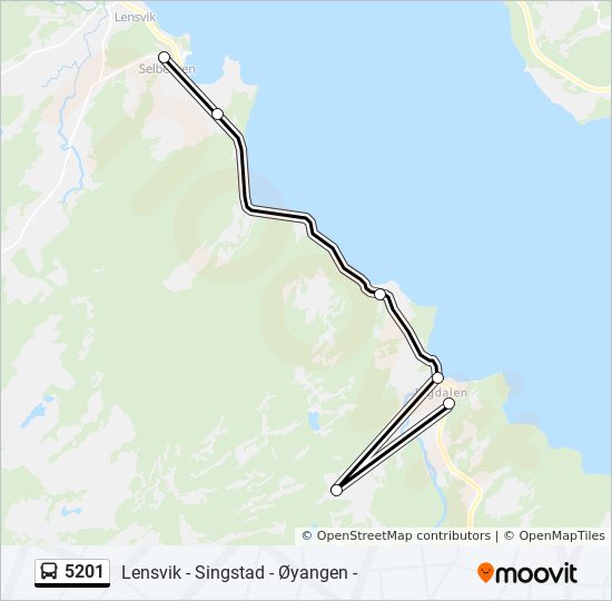 5201 bus Line Map