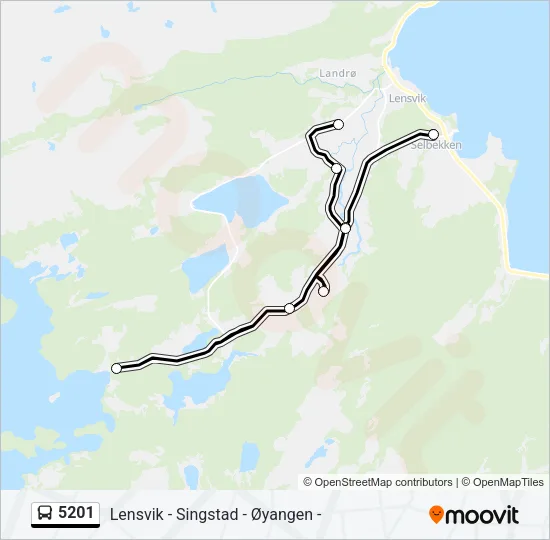 5201 Bus Line Map