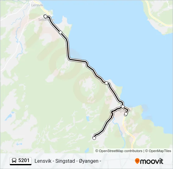 5201 Bus Line Map