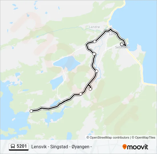 5201 Bus Line Map