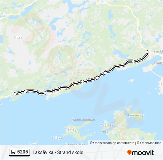 5205 Bus Line Map