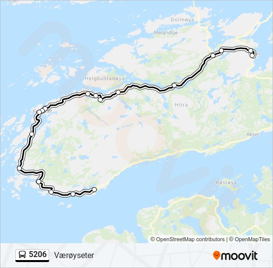 5206 bus Line Map