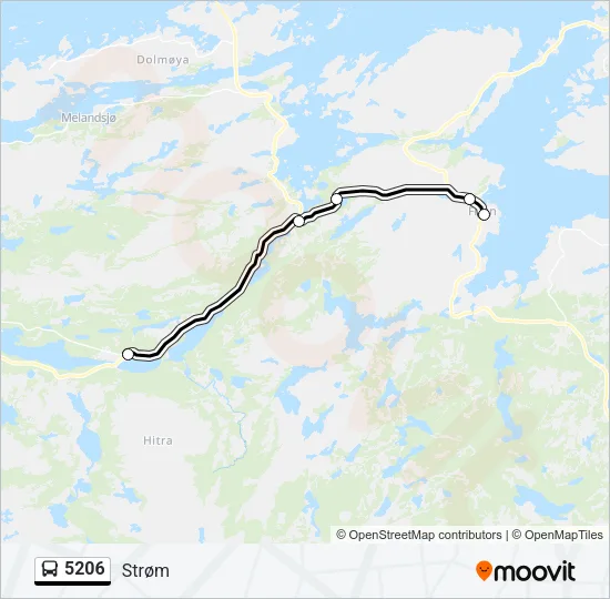 5206 Bus Line Map
