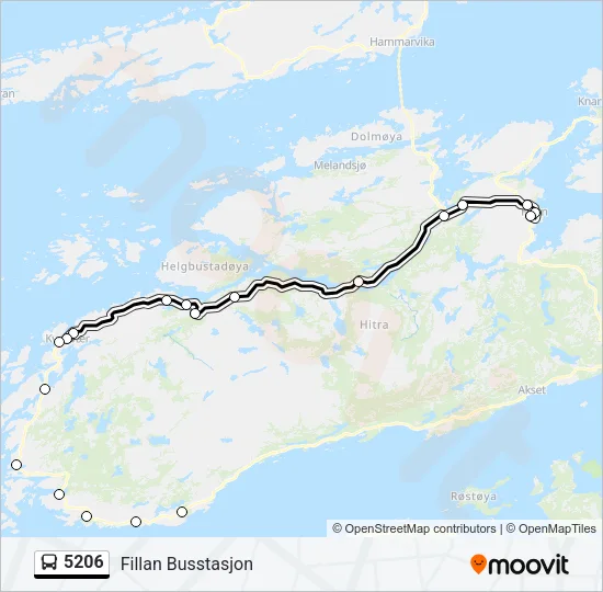 5206 Bus Line Map