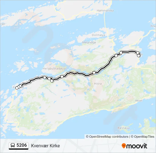 5206 Bus Line Map