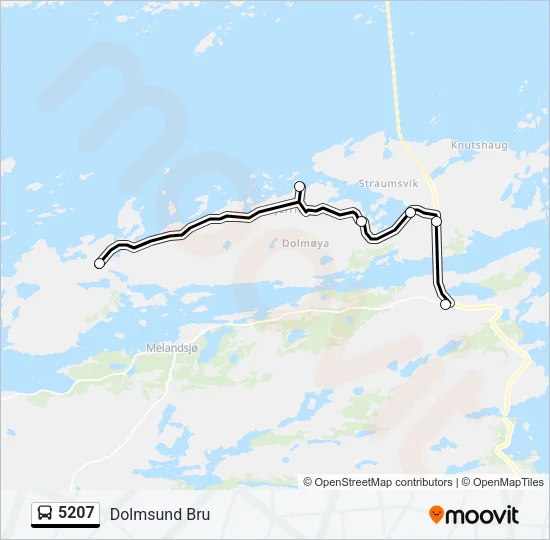 5207 Bus Line Map