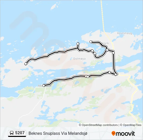 5207 Bus Line Map