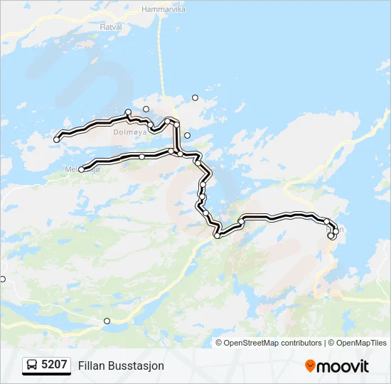5207 Bus Line Map