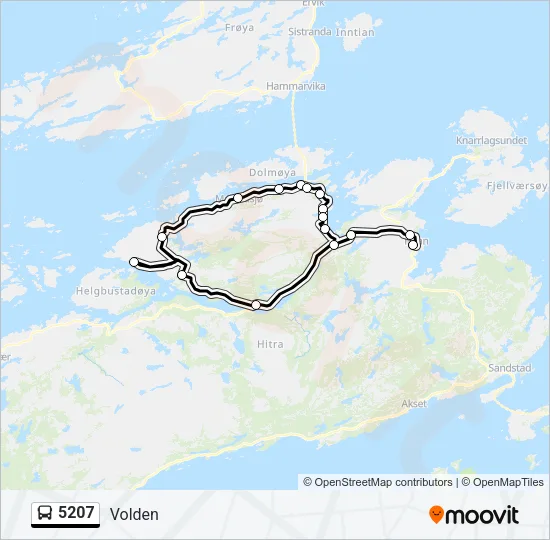 5207 Bus Line Map