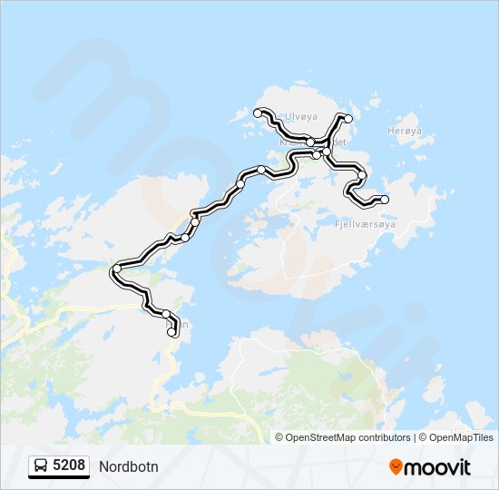 5208 bus Line Map