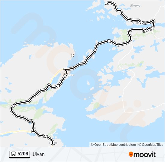 5208 bus Line Map