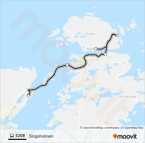 5208 Bus Line Map