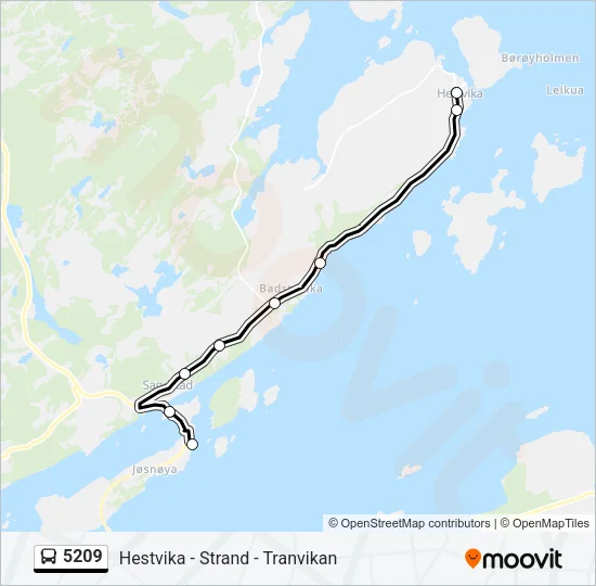 5209 Bus Line Map