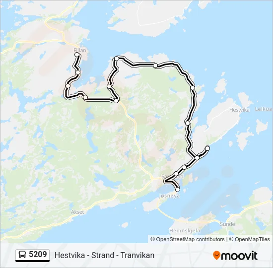 5209 Bus Line Map