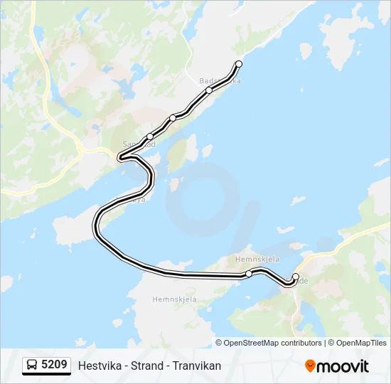 5209 Bus Line Map