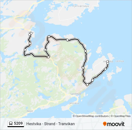 5209 Bus Line Map