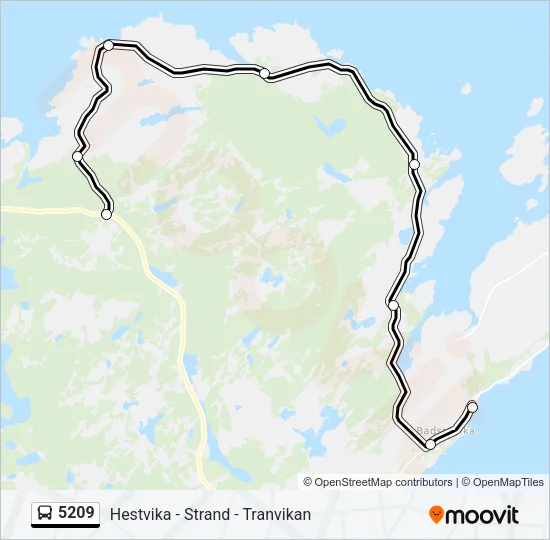 5209 Bus Line Map