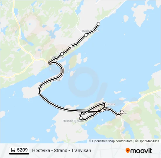 5209 Bus Line Map
