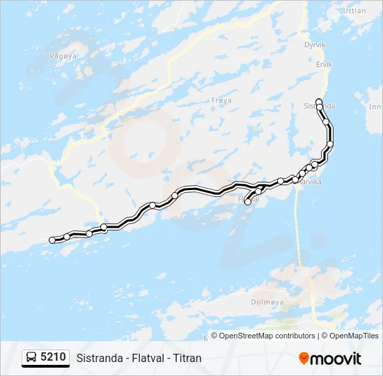 5210 Bus Line Map