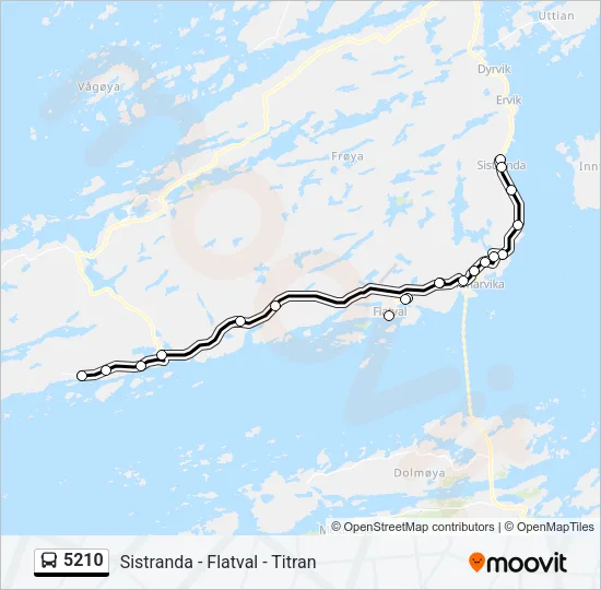5210 Bus Line Map