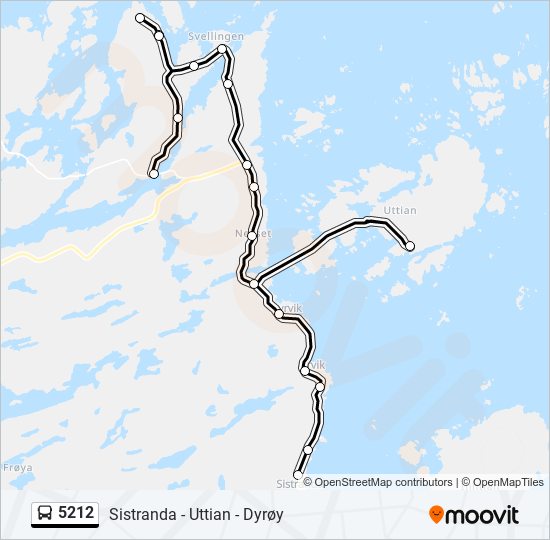 5212 bus Line Map