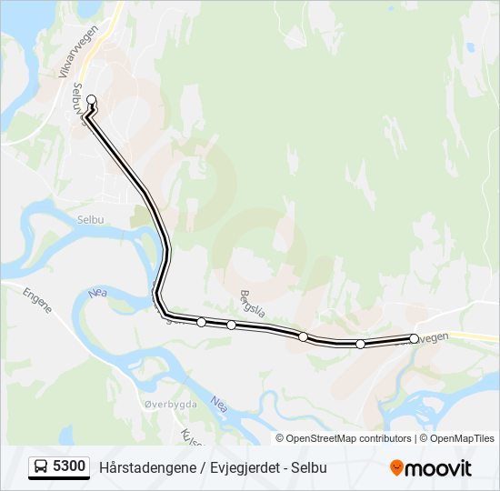 5300 bus Line Map