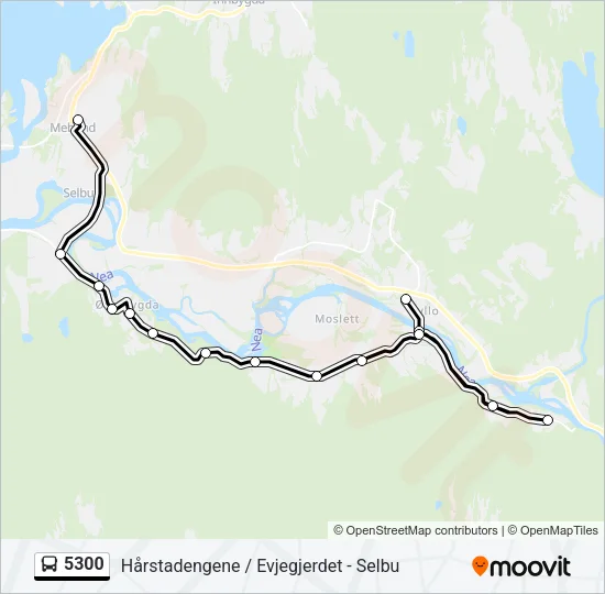 5300 Bus Line Map