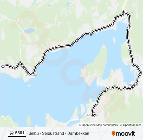 5301 Bus Line Map