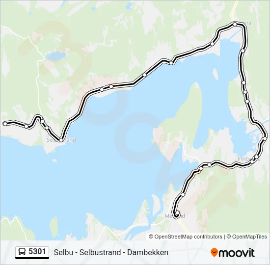 5301 Bus Line Map