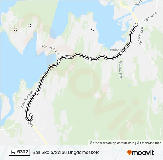 5302 Bus Line Map