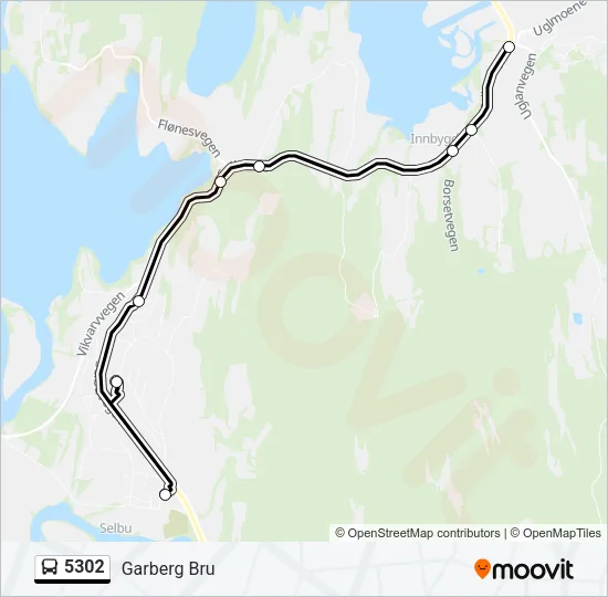 5302 Bus Line Map