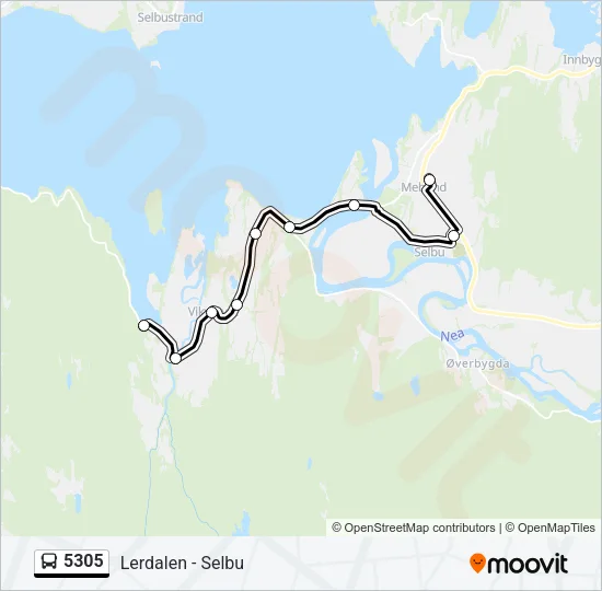 5305 Bus Line Map