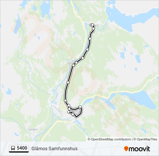 5400 bus Line Map