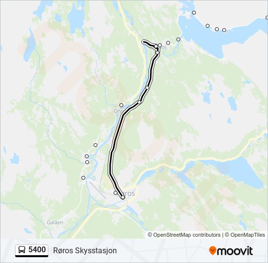 5400 bus Line Map