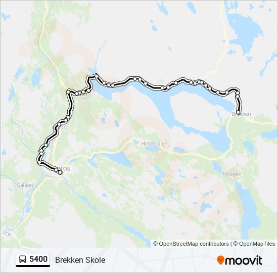 5400 bus Line Map