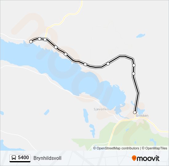 5400 bus Line Map