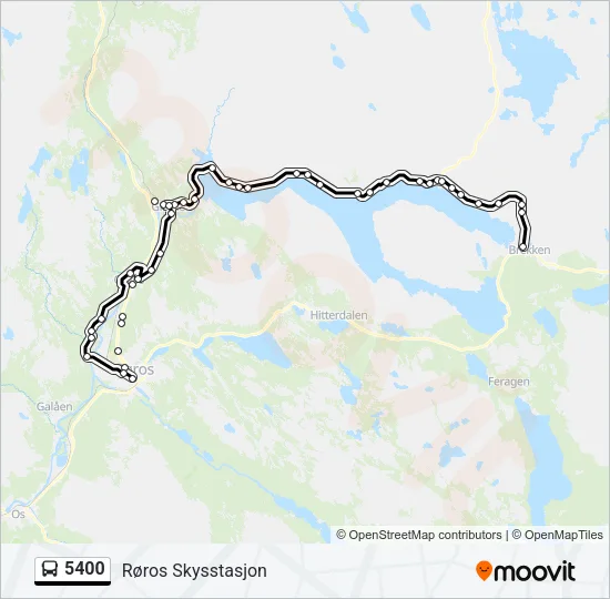 5400 Bus Line Map