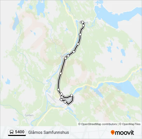 5400 Bus Line Map