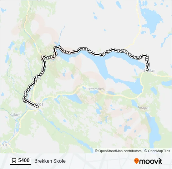 5400 Bus Line Map