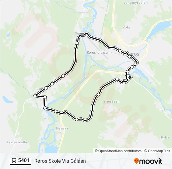 5401 Bus Line Map