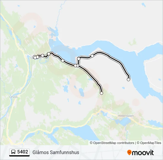 5402 Bus Line Map