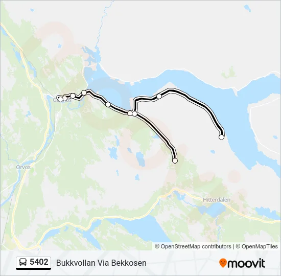 5402 Bus Line Map