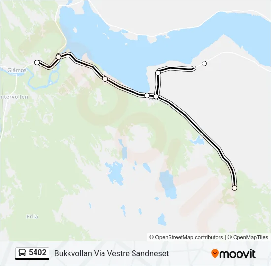 5402 Bus Line Map