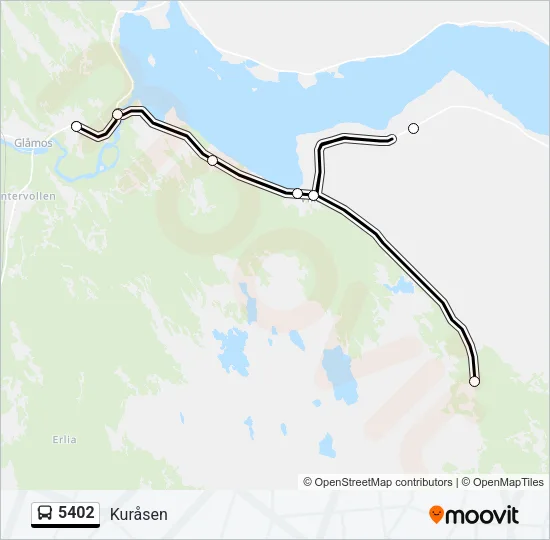 5402 Bus Line Map